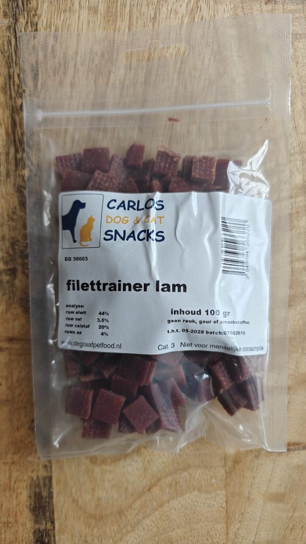 zak met filettrainer lam